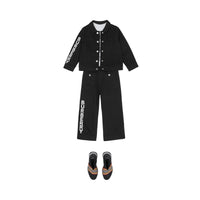 BLACK Jean en denim japonais avec logo