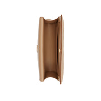 Petit clutch enveloppe TB monogram matelassé - Miel