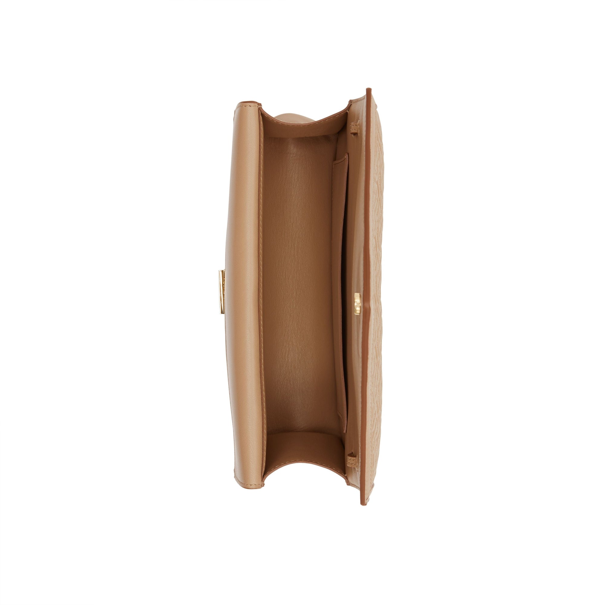 Petit clutch enveloppe TB monogram matelassé - Miel