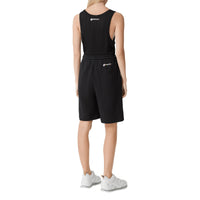 BLACK Short à cordon de serrage en coton avec appliqué arc-en-ciel unisexe
