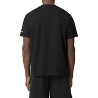 BLACK Short à cordon de serrage en coton avec appliqué arc-en-ciel unisexe