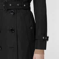 Trench-coat en taffetas à capuche amovible - Noir