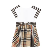 ARCH BEIGE IP CHK CN Robe en coton avec Vintage check