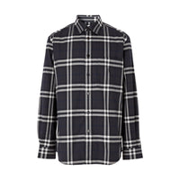 CHARCOAL IP CHK Chemise en flanelle de coton Vintage check