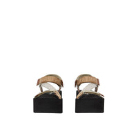 ARCHIVE BEIGE Sandales avec logo en jacquard