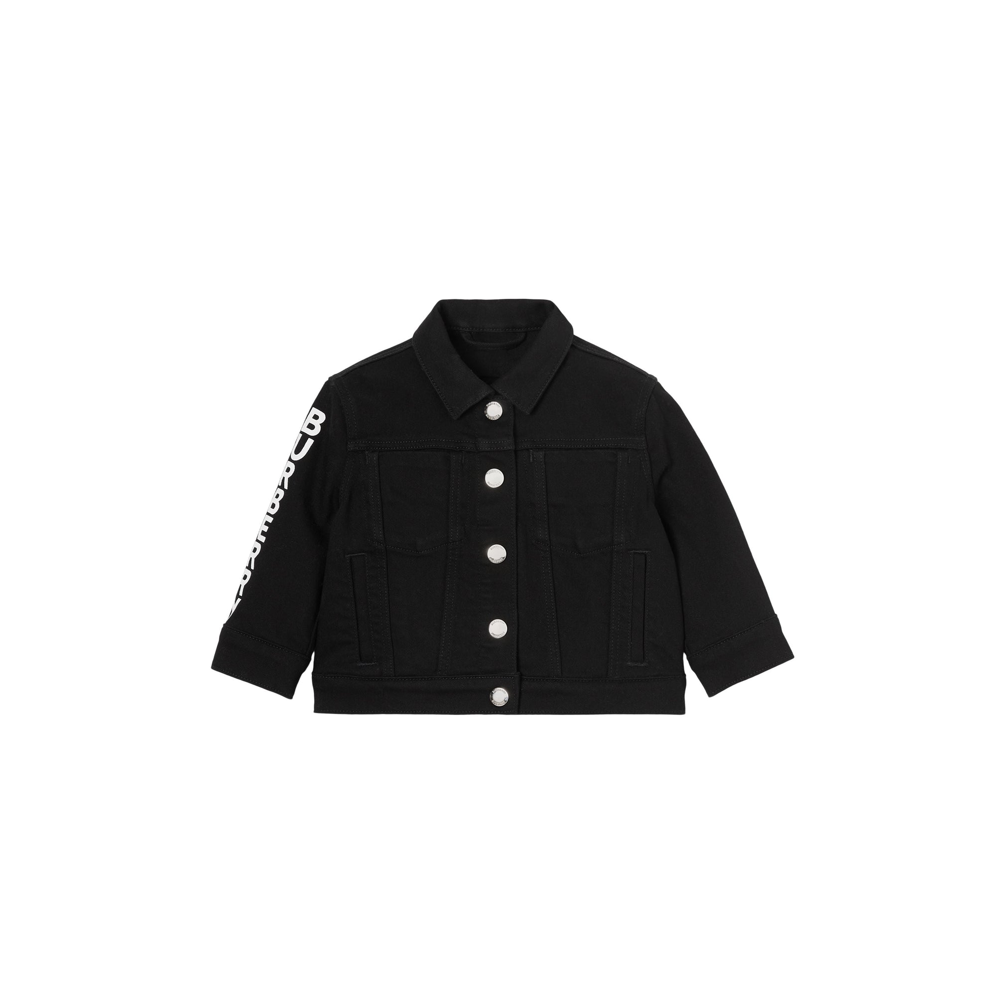 BLACK Veste en denim japonais avec logo