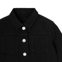 BLACK Veste en denim japonais avec logo