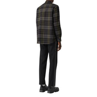BLACK IP CHK Chemise oversize en flanelle de laine check Monogram