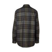 BLACK IP CHK Chemise oversize en flanelle de laine check Monogram