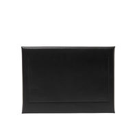 BLACK Grande pochette enveloppe en cuir velours et cuir
