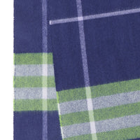BRIGHT INDIGO/GREEN Écharpe classique en cachemire check