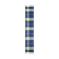 BRIGHT INDIGO/GREEN Écharpe classique en cachemire check