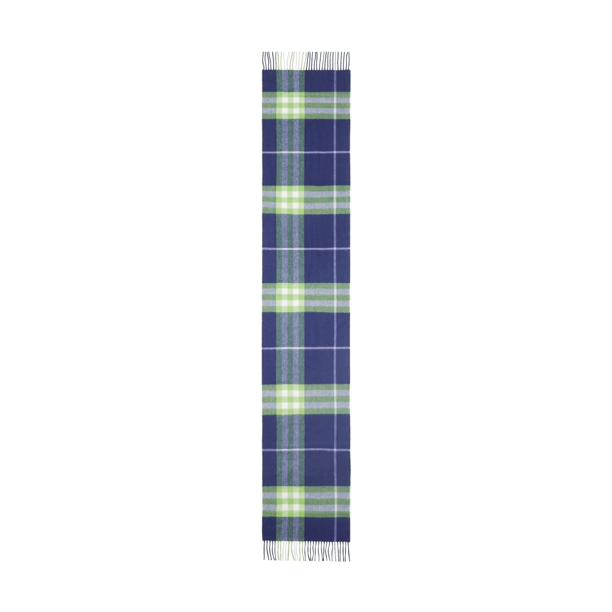 BRIGHT INDIGO/GREEN Écharpe classique en cachemire check