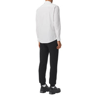 WHITE/BLACK IP PATT Chemise en coton avec bande à logo
