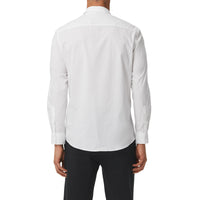 WHITE/BLACK IP PATT Chemise en coton avec bande à logo