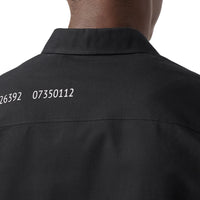 BLACK Chemise Oxford en coton avec coordonnées géographiques