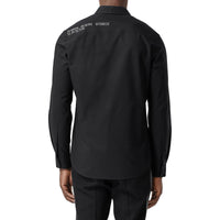 BLACK Chemise Oxford en coton avec coordonnées géographiques
