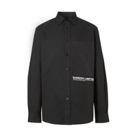BLACK Chemise Oxford en coton avec coordonnées géographiques