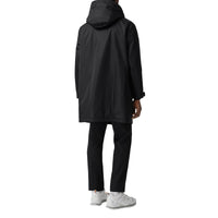 BLACK Parka en sergé technique à logo