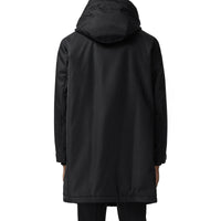 BLACK Parka en sergé technique à logo