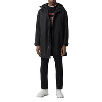 BLACK Parka en sergé technique à logo