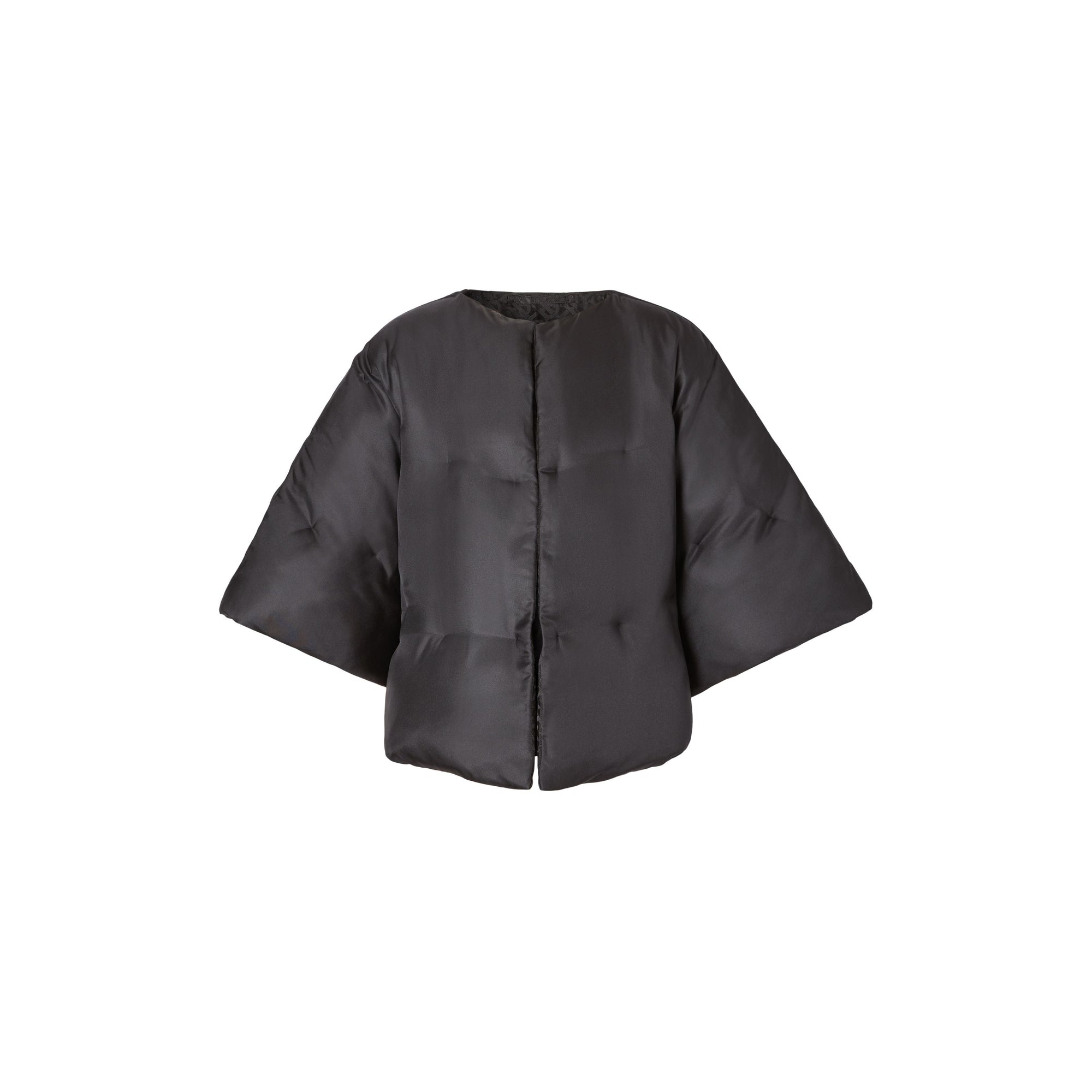 BLACK Cape doudoune en sergé de soie
