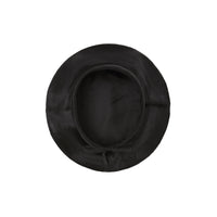 BLACK Béret oversize en poil de veau