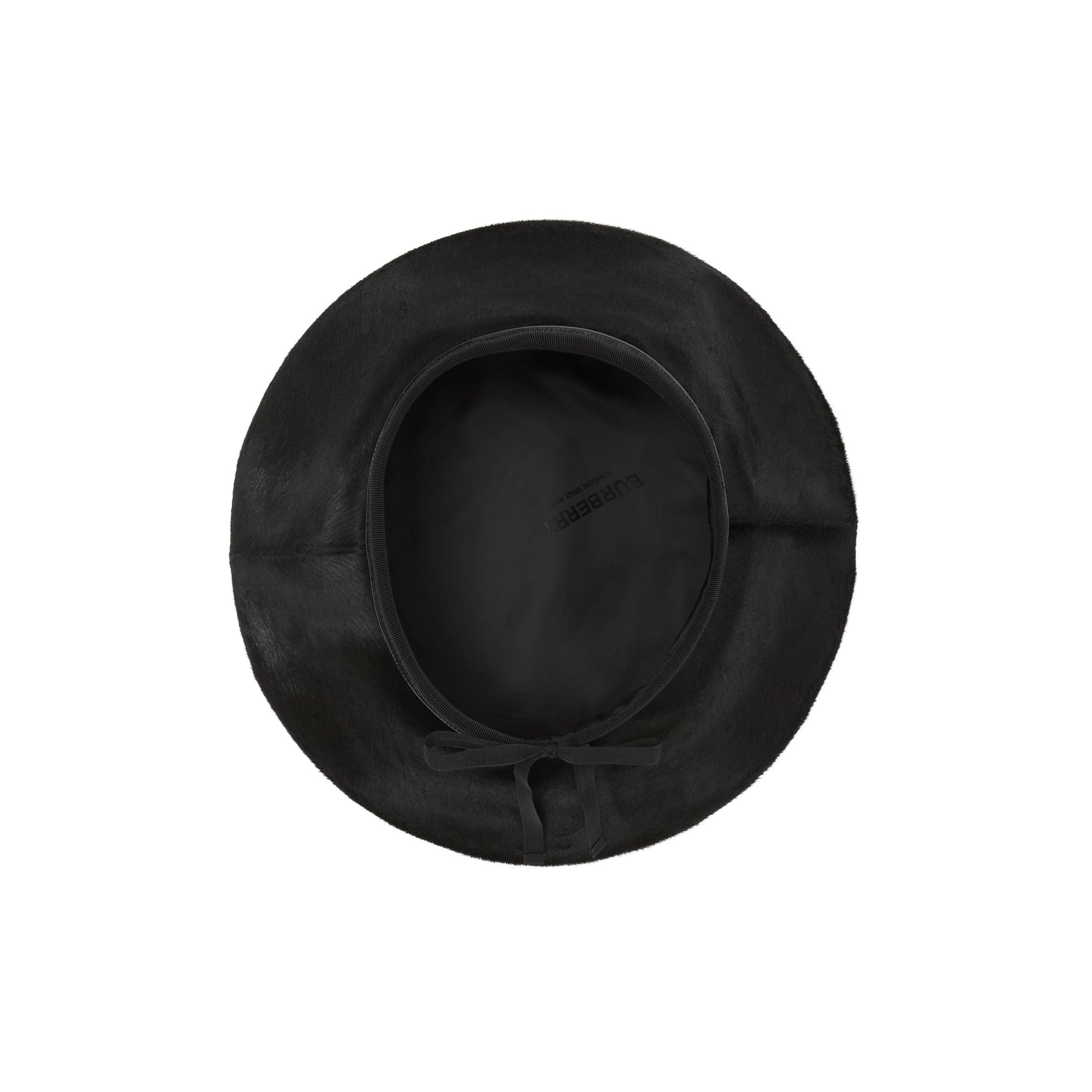 BLACK Béret oversize en poil de veau