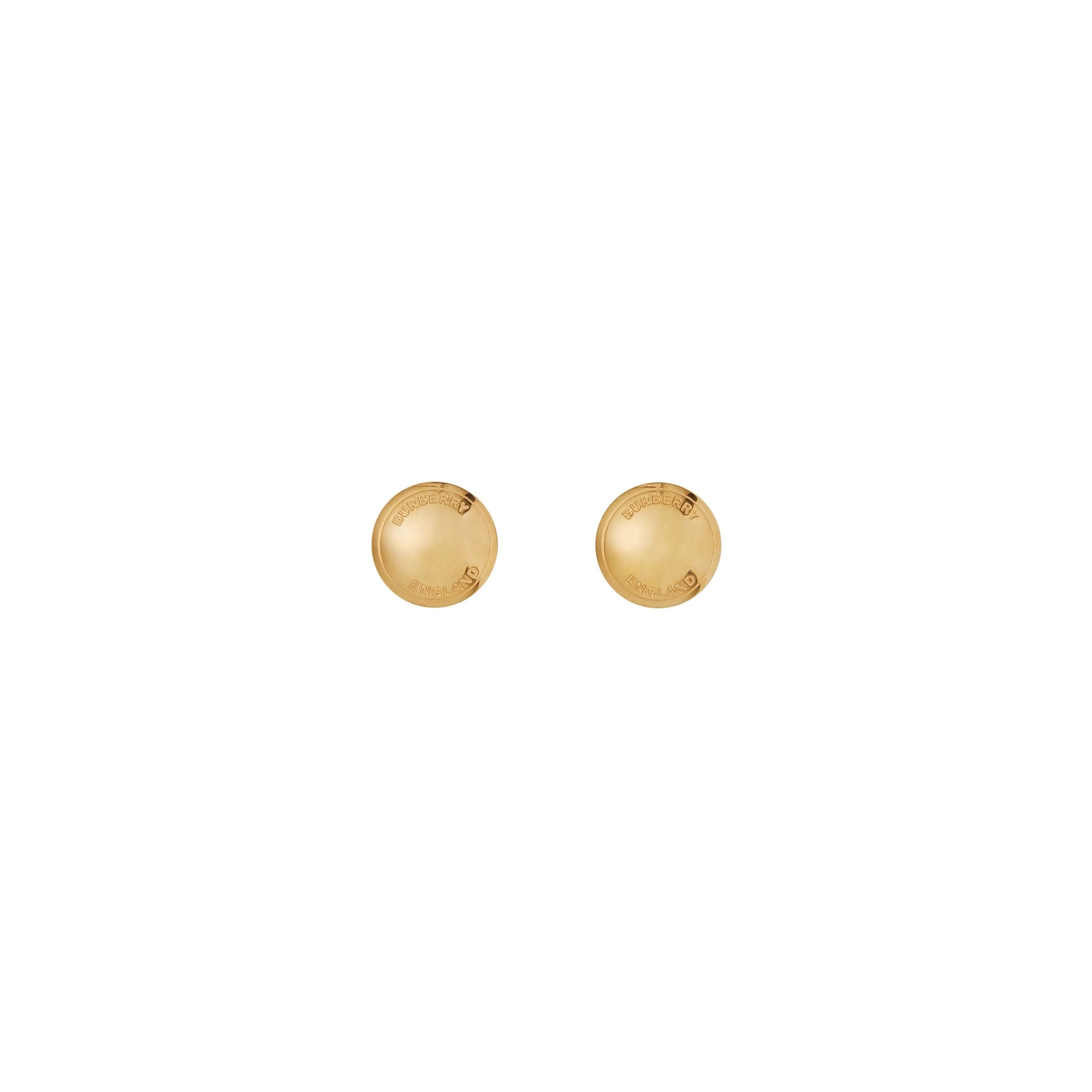 LIGHT GOLD Boucles d'oreilles plaquées or avec logo