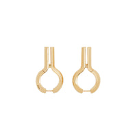 LIGHT GOLD Boucles d'oreilles trou de serrure plaquées or
