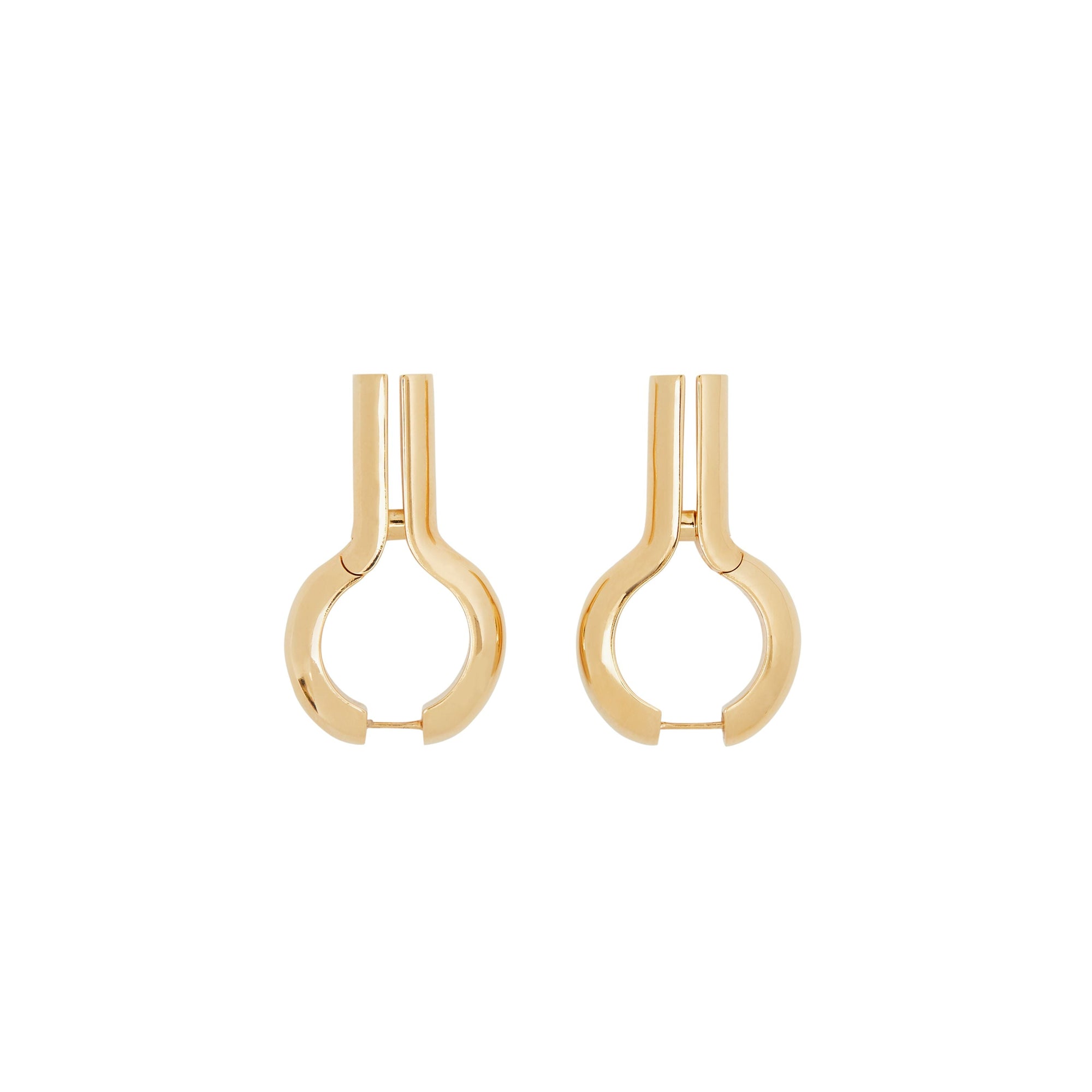 LIGHT GOLD Boucles d'oreilles trou de serrure plaquées or