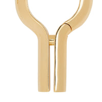 LIGHT GOLD Boucles d'oreilles trou de serrure plaquées or