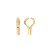 LIGHT GOLD Boucles d'oreilles trou de serrure plaquées or