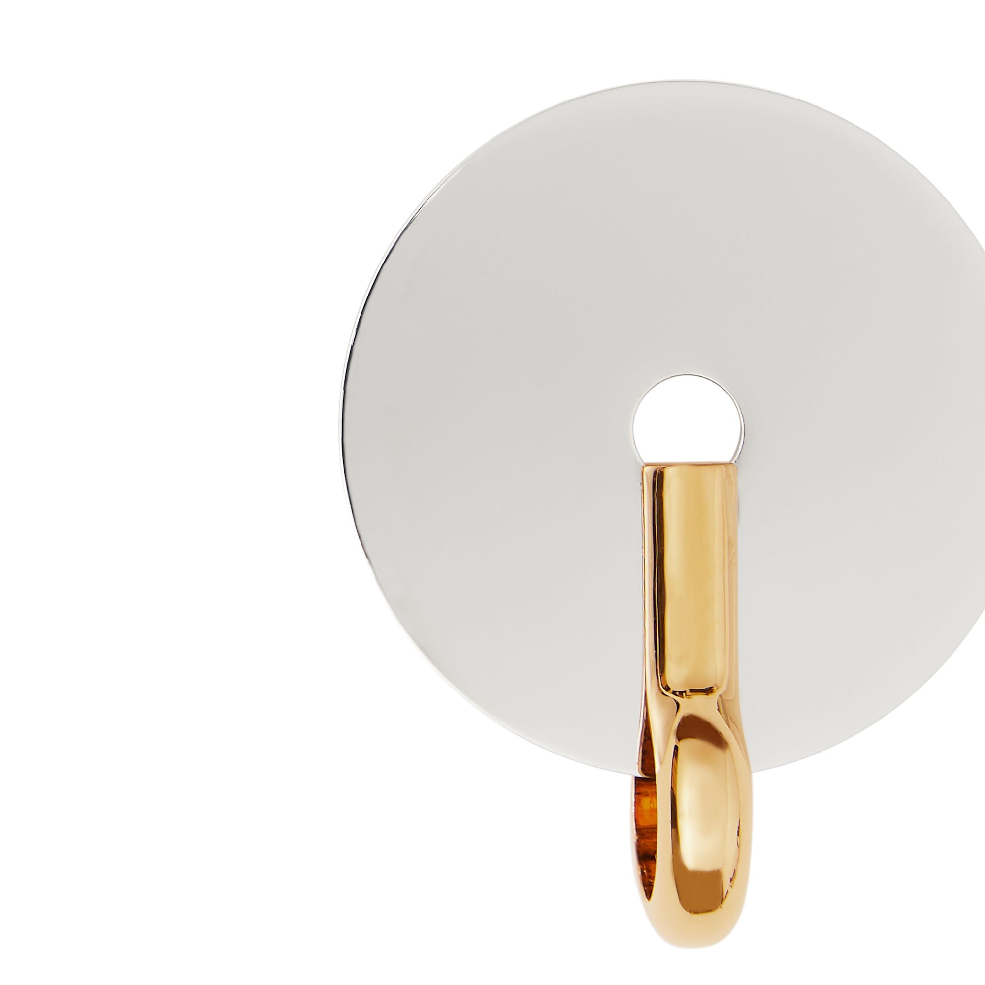 PALLADIO/LIGHT GOLD Boucles d'oreilles disque plaquées or et palladium