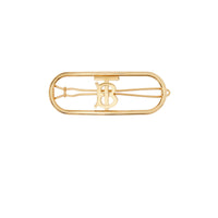LIGHT GOLD Barrette plaquée or Monogram