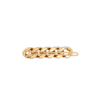 LIGHT GOLD/CRYSTAL Barrette à maillons plaquée or avec cristaux