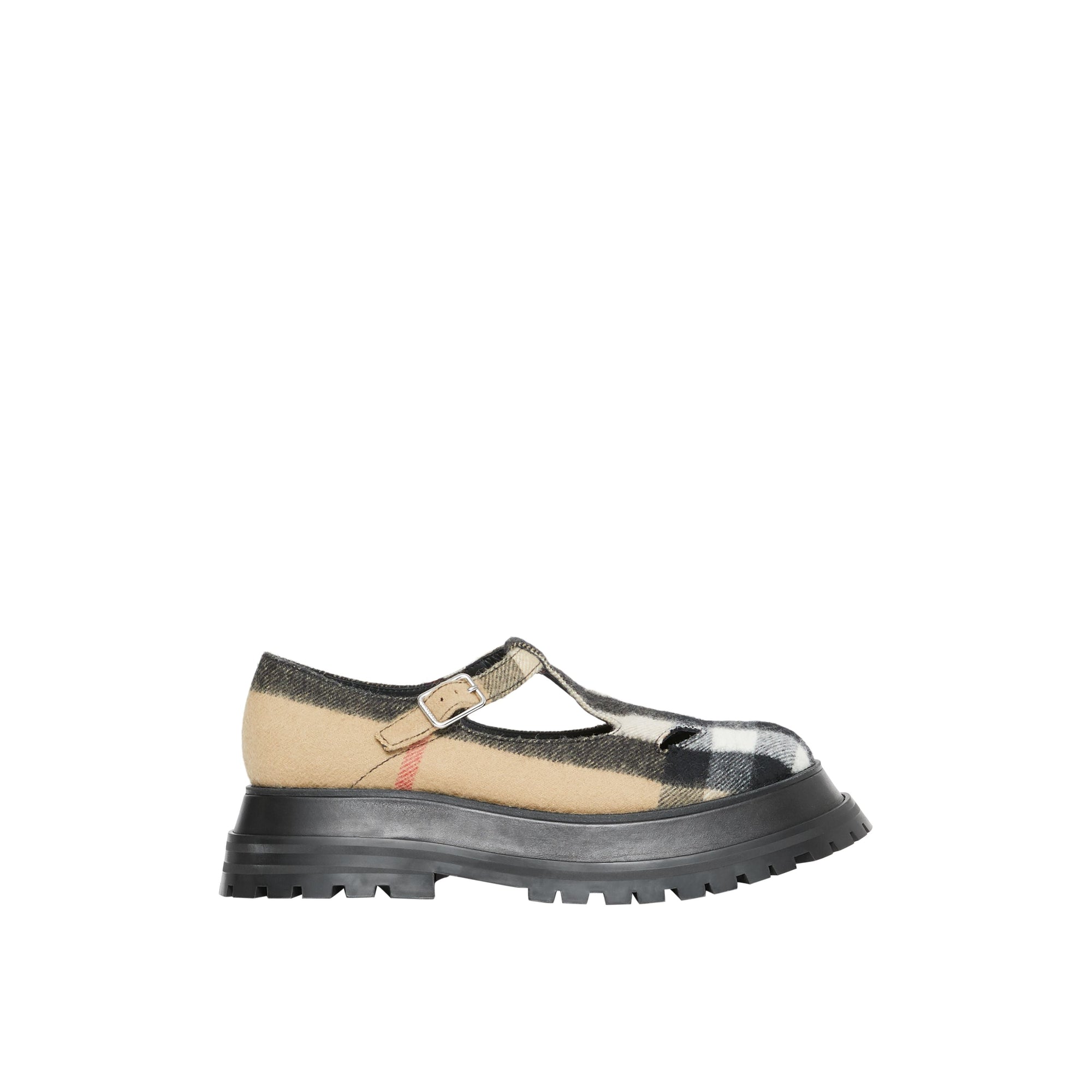 ARCHIVE BEIGE Salomés en laine check