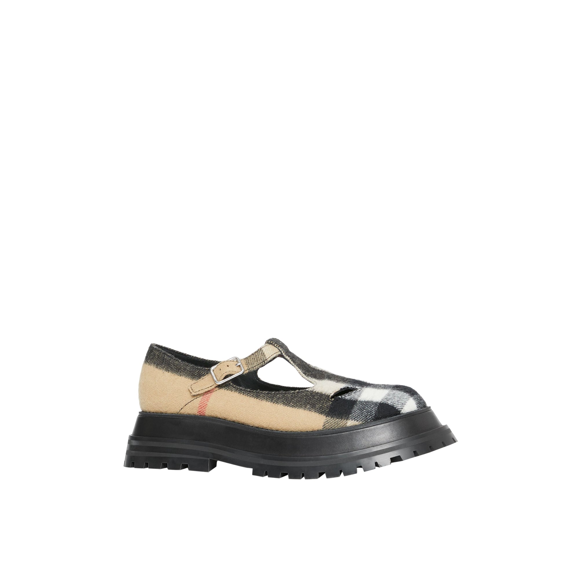 ARCHIVE BEIGE Salomés en laine check