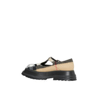 ARCHIVE BEIGE Salomés en laine check