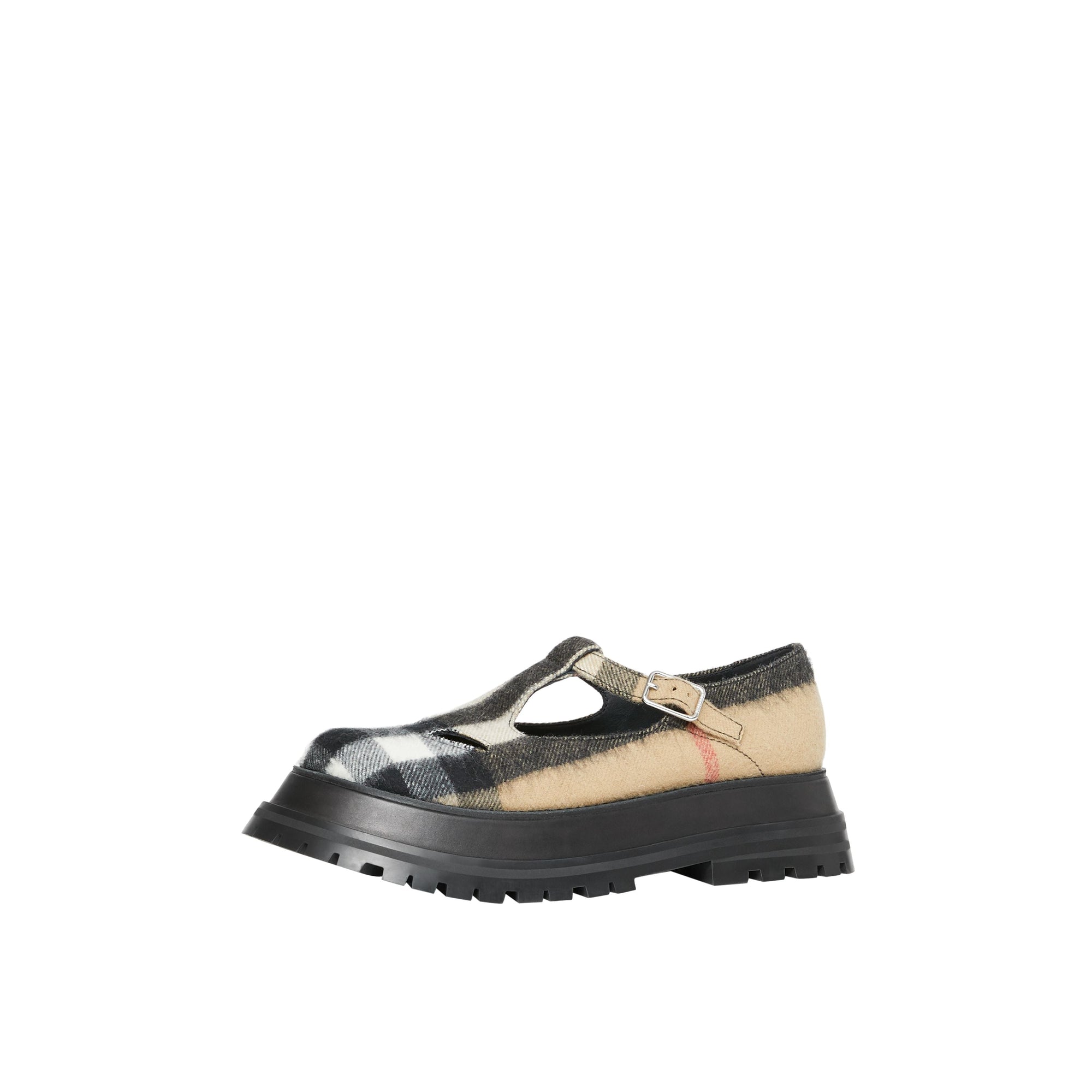 ARCHIVE BEIGE Salomés en laine check