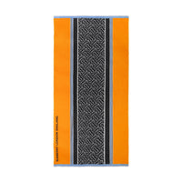 CITRUS YELLOW Écharpe légère en cachemire rayée Monogram