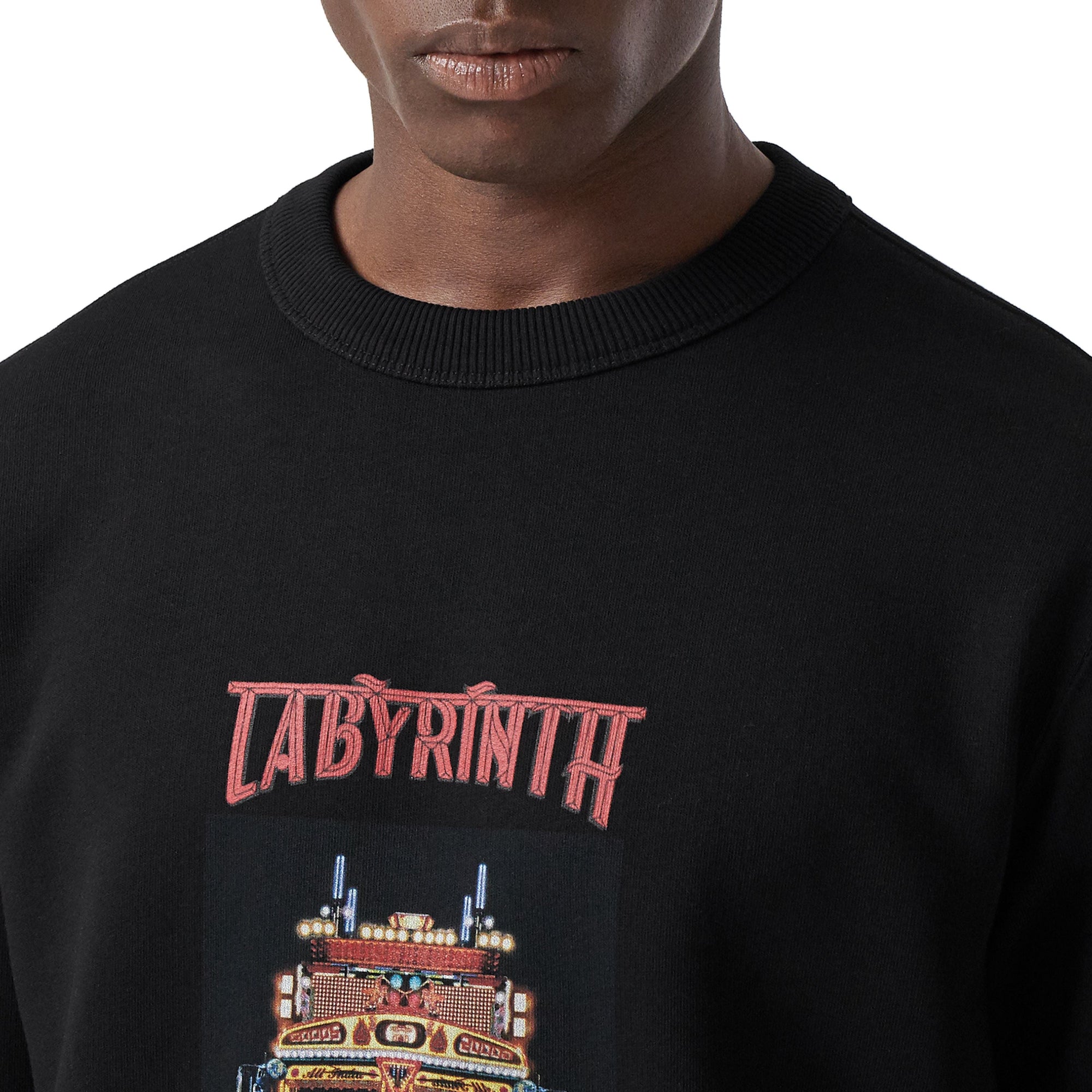BLACK Sweat-shirt en coton avec slogan