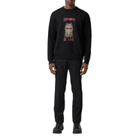 BLACK Sweat-shirt en coton avec slogan