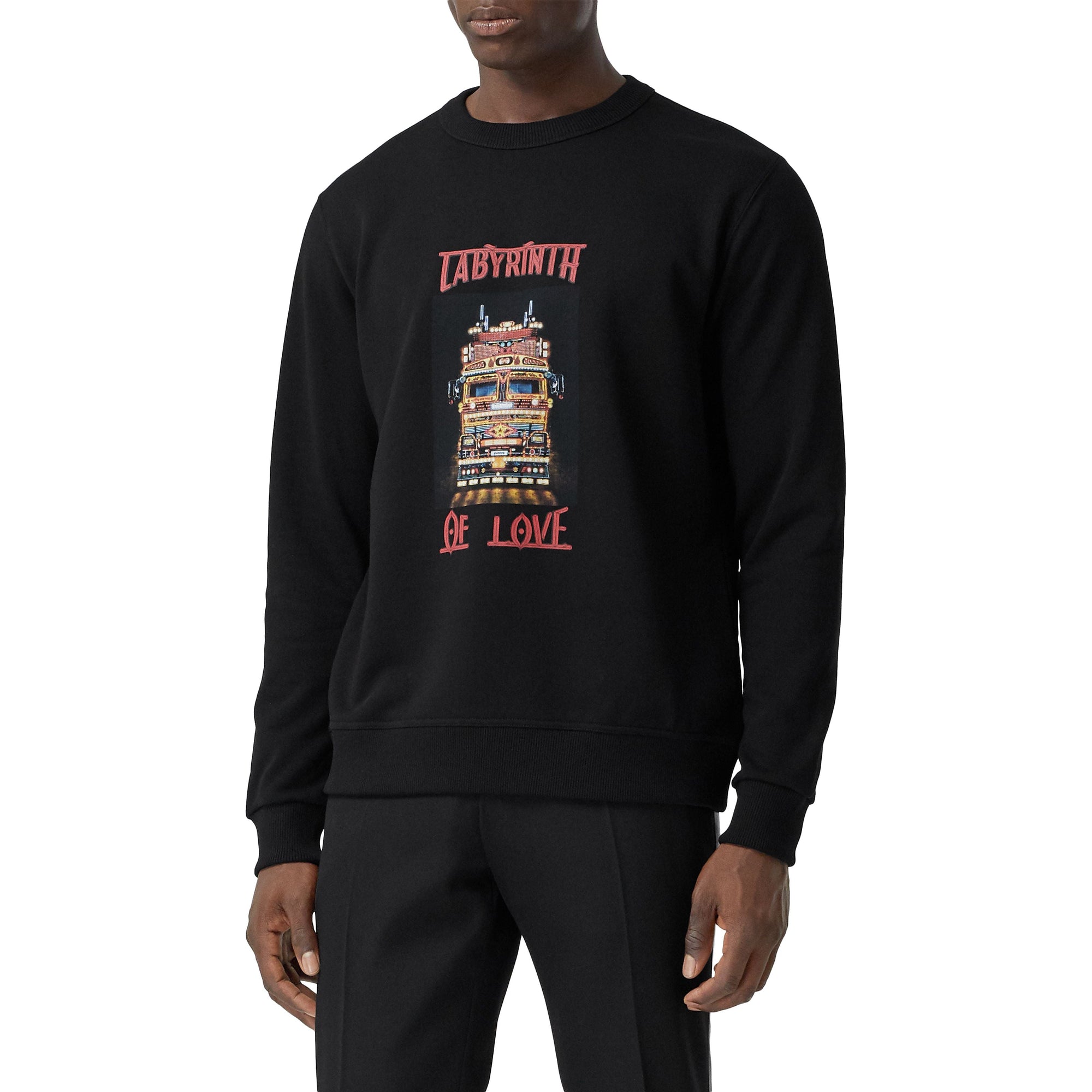 BLACK Sweat-shirt en coton avec slogan