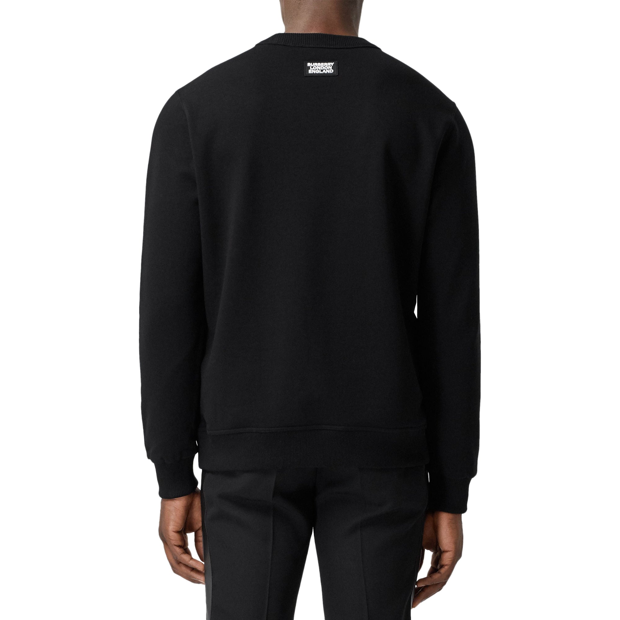 BLACK Sweat-shirt en coton avec slogan