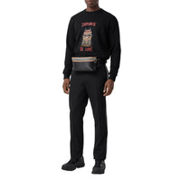 BLACK Sweat-shirt en coton avec slogan