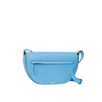 Sac olympia moyen en cuir - Bleu topaze