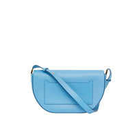 Sac olympia moyen en cuir - Bleu topaze