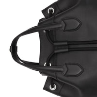 BLACK Sac à dos en cuir avec cordon de serrage