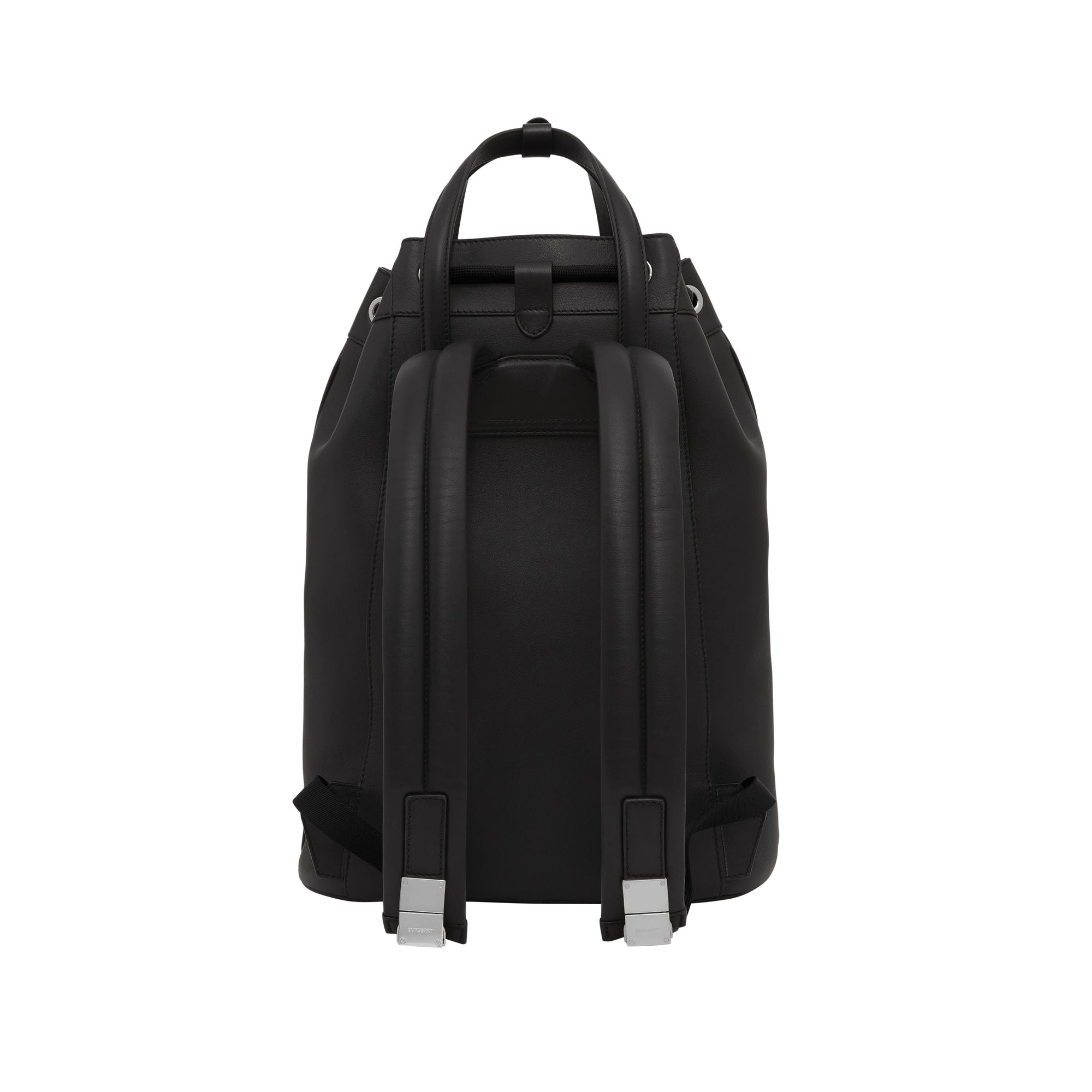 BLACK Sac à dos en cuir avec cordon de serrage